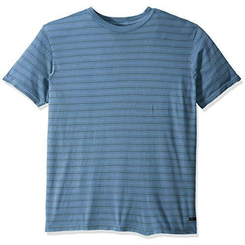 RVCA Men's Saturation Stripe Short Sleeve Crew Neck Shirt