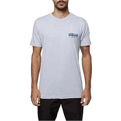 O'NEILL Mens Printables S/S Screen Tee Light Indigo/Rinsed S