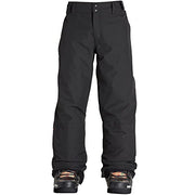 Billabong youth boys snowmobile pants, black, full-length with boot cuffs