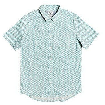 Quiksilver Mens Geo Spot Shirt Ss Short Sleeve Shirt White XL