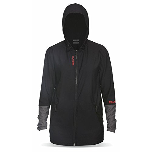 Dakine Women's H2O-Woman Front Zip Hoodie Shirt, Black, L