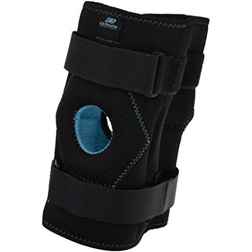 DonJoy Advantage Stabilizing Double Hinged Knee Wrap Brace for Sprains, Strains, Media Lateral Instability, Arthritis, Patella Buttress