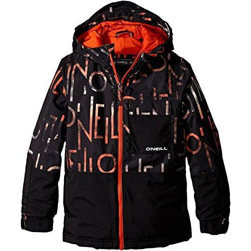 O'NEILL Boys Hubble Snow Jacket Size 16 Black AOP