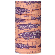 Pastel patterned tube neck gaiter with stretchy knit, seamless tubular design