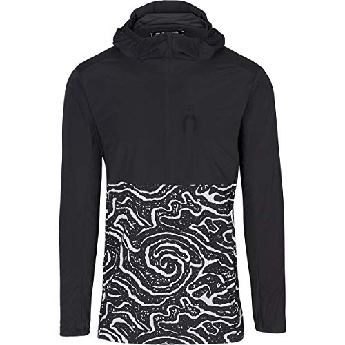 Dakine Men's Reserve Windbreaker - Black/Lava Tubes Small
