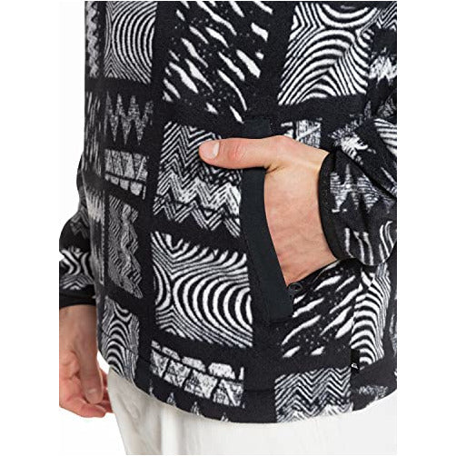 Quiksilver Men's Originals Tribal Moasic Half Neck Hoodie