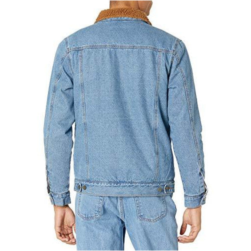 RVCA mens Daggers Denim Sherpa Jacket