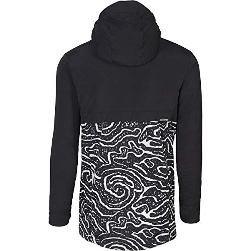 Dakine Men's Reserve Windbreaker - Black/Lava Tubes Small