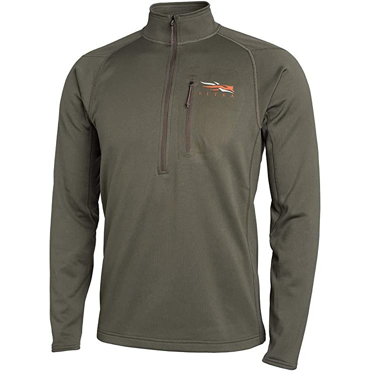 SITKA Gear Men's Core Midweight Zip-T Quick-Dry Odor-Free Long Sleeve Hunting Shirt, Pyrite, XX-Large