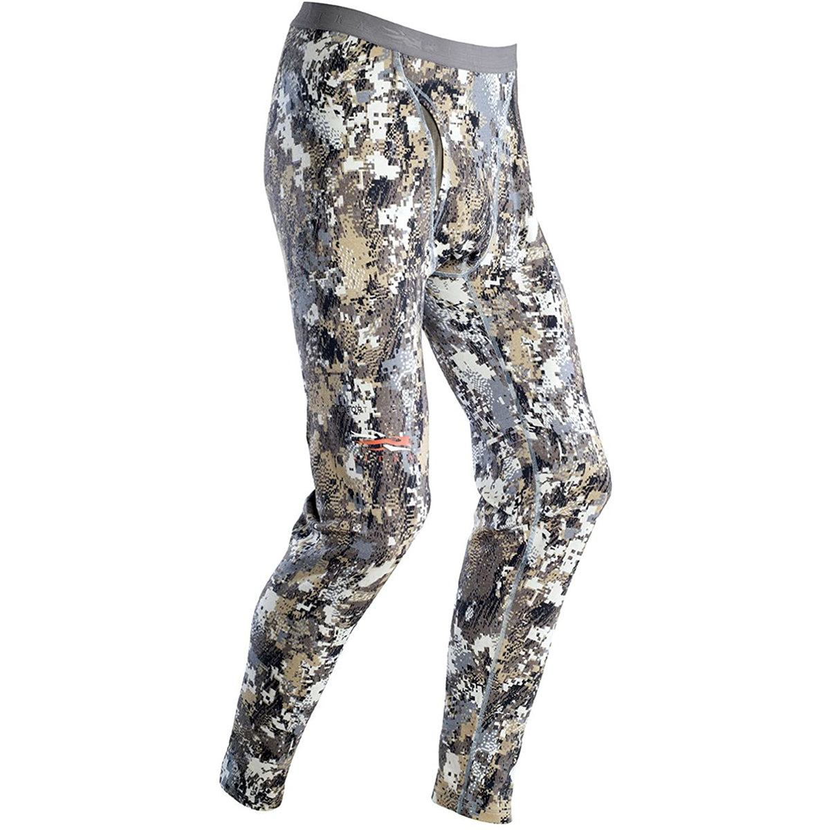 Men's heavyweight merino base layer pants, digital camouflage pattern